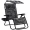 Best Choice Products Folding Zero Gravity Recliner Patio Lounge Chair w/ Canopy Shade, Headrest, Tray